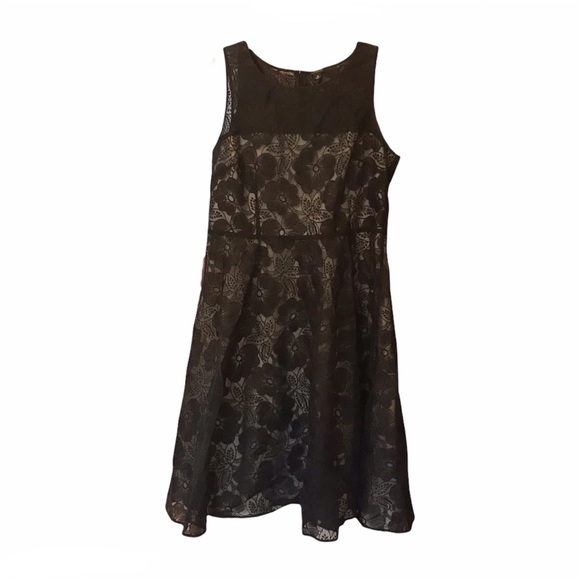 Ann Taylor Dresses & Skirts - Ann Taylor Floral Overlay Fit and Flare Dress